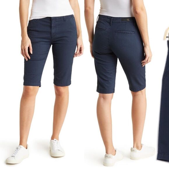 Adriano Goldschmied tailored cotton Bermuda shorts size 25 - Picture 1 of 9